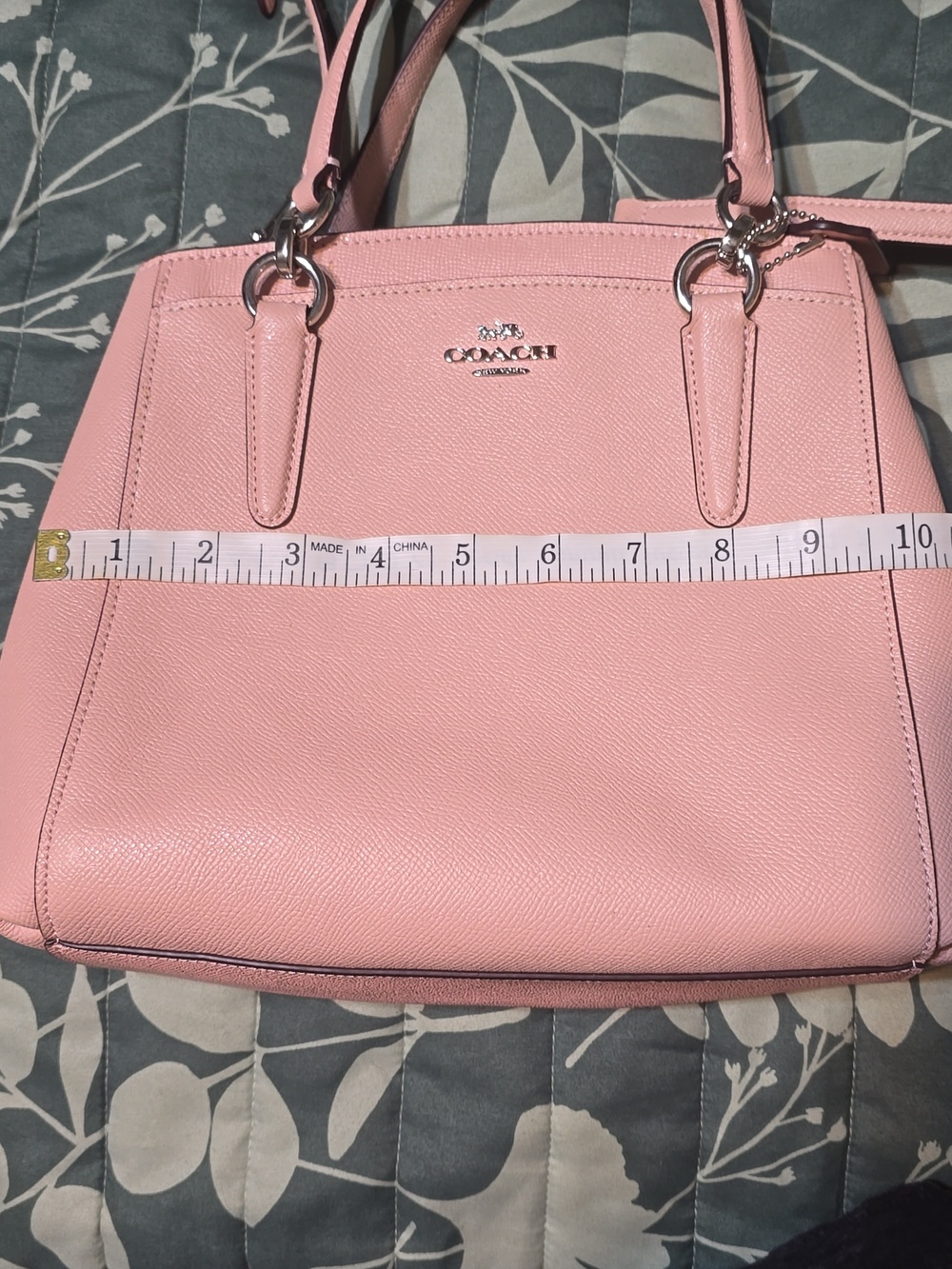 Coach Blush Pink Leather Satchel with Detachable Strap - Picture 6 of 8